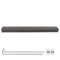 Solid Spare Fit For 11-16 Ford F-250 F-350 Tailgate Flexible Step Center Molding Trim Brown