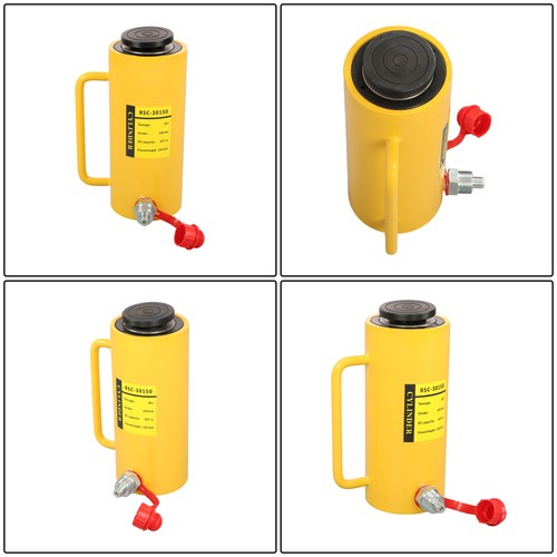 Solid Spare 6" Stroke Single Acting Lifting Cylinder 30Ton Portable Hydraulic Cylinder Jack