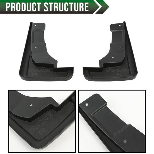 Solid Spare 4PCS Front & Rear Splash Mud Flap Guard Mudguard Fit For 2022-2025 Ford Maverick