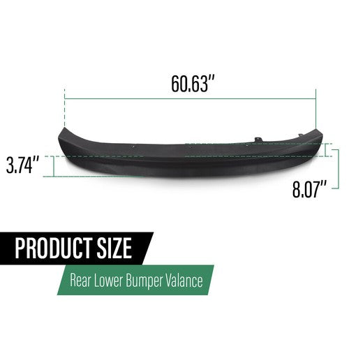 Solid Spare Fit For 2017-2018 Hyundai Elantra Rear Bumper Lower Valance Cover HY1195118