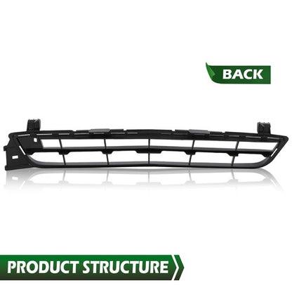 Solid Spare GM1036149 Fit For 2013 Chevrolet Malibu Front Bumper Lower Grille Grill Black