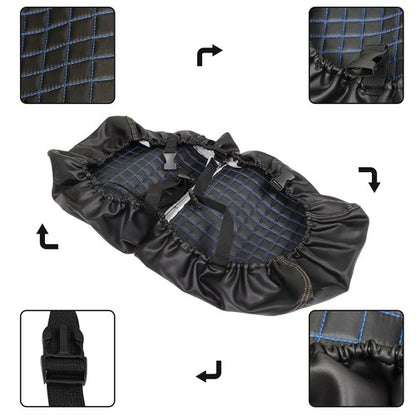 Solid Spare Rear Seat Covers Kit No Staple Blue Color Universal Size Fit For Golf Carts