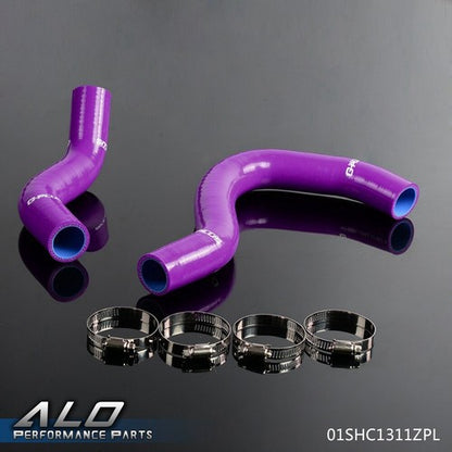 Solid Spare Fit For 02-05 Honda Civic Si/SiR/Type-R EP3 K20A Silicone Radiator Hose Kit