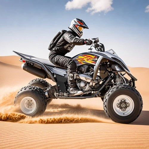 Solid Spare For Yamaha Raptor 700 All Years YFM 700 Pair Steel Frame Protectors Guard Cover