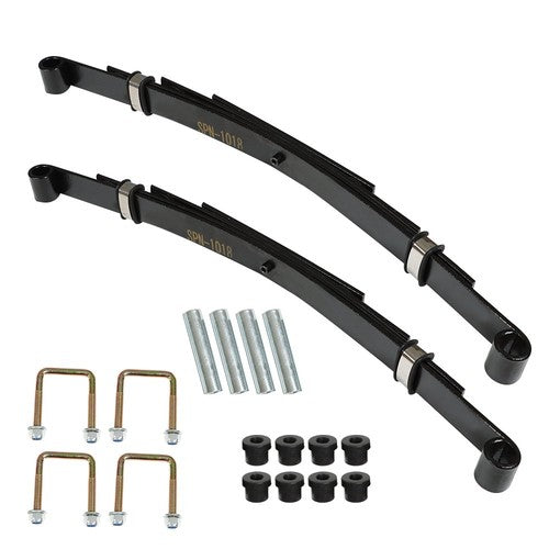 Solid Spare Heavy Duty Rear 4 Leaf Springs for EZGO TXT 1995-2013 Golf Cart (Set of 2) New