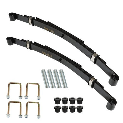 Solid Spare Heavy Duty Rear 4 Leaf Springs for EZGO TXT 1995-2013 Golf Cart (Set of 2) New