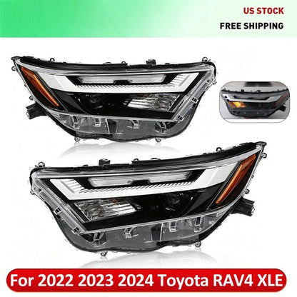 For 2022-2024 Toyota RAV4 LED Headlights 811100R350 811500R350 Left & Right Pair