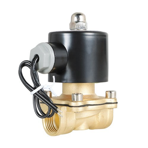 Solid Spare Electric Solenoid Valve 12V DC 1/2" NPT Brass Water Air Gas Viton NC