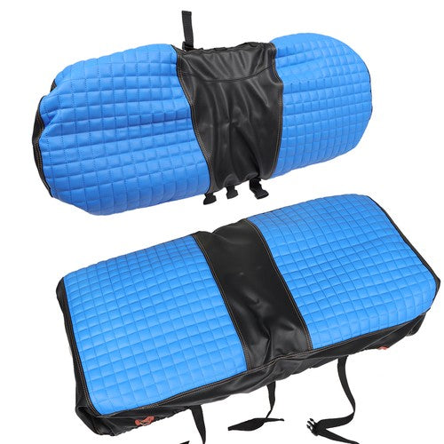 Solid Spare For EZGO Medalist TXT 1994 95 96-2013 Front Seat Cover Blk Diamond Stitching