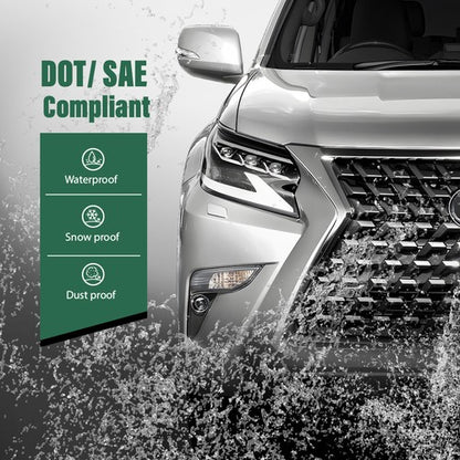 Solid Spare LED Fog Lights Driving Lamps Left+Right Side Fit For 2014-2023 Lexus GX460 GX400