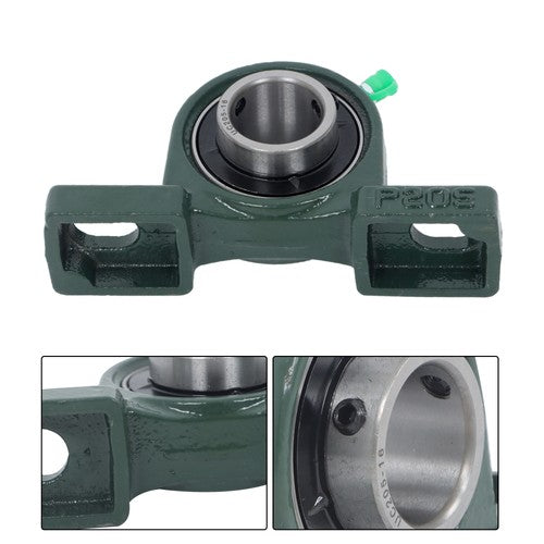 Solid Spare 4Pack UCP205-16 Pillow Block Mounted Ball Bearing 1" Bore Cast Iron Base