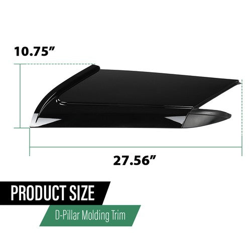 Solid Spare Fit For 2014-2022 Land Rover Range Rover Sport Rear D Pillar Molding Trim LH RH
