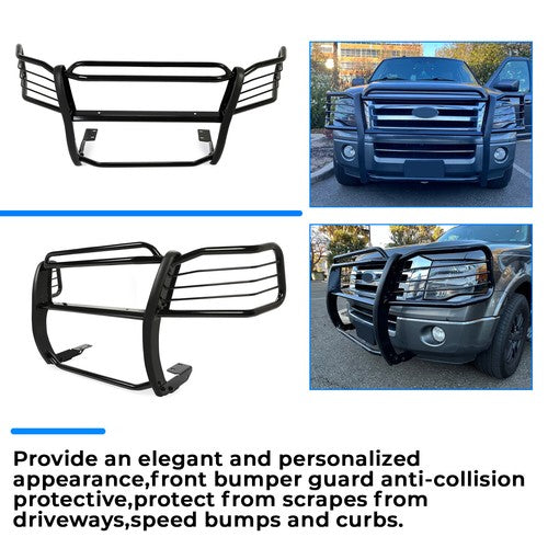 Solid Spare Fits 2003-2017 Ford Expedition Front Bumper Bar Grill Guard Brush Black Push