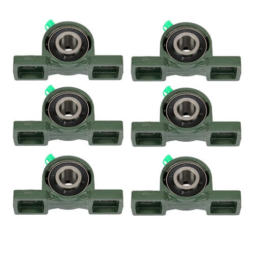 Solid Spare 6× UCP204-12 Pillow Block Mounted Ball Bearing 3/4" Bore Cast Iron Base