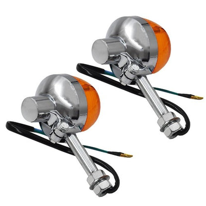 Solid Spare For Honda CT70 CT90 XL100 CB350 CM400 CB450 CB750 Turn Signal Light 8mm 12V Pair