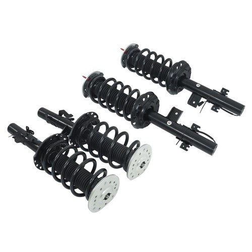 Solid Spare NEW For Range Rover Evoque 2012-2018 Set Shock Absorber Strut Assys w/ Electric