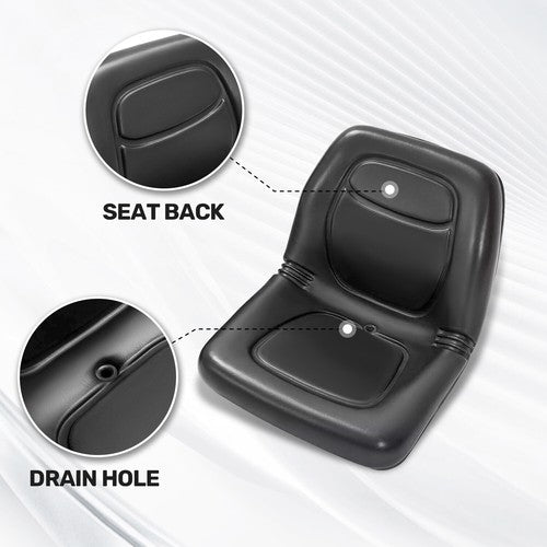 Solid Spare 1 Seat Black For John Deere Gator Toro Lawn Mowers Bobcat Utility Vehicles