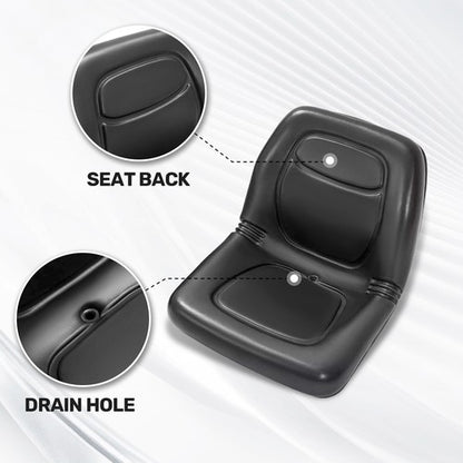Solid Spare 1 Seat Black For John Deere Gator Toro Lawn Mowers Bobcat Utility Vehicles