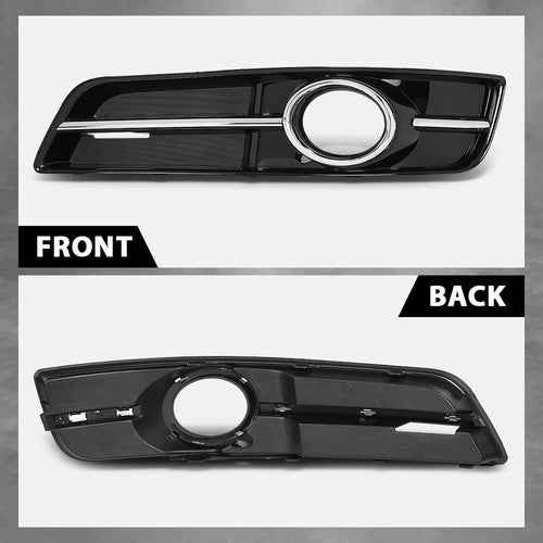 Solid Spare Fit For 2010 2011 2012 2013 Audi A3 Fog Light Bezel Lamp Trim Left+Right Side