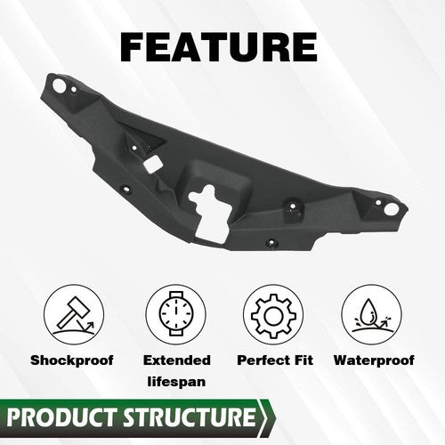 Solid Spare Fit For 2018-2019 Toyota CHR TO1224118 Front Upper Radiator Support Cover Shield