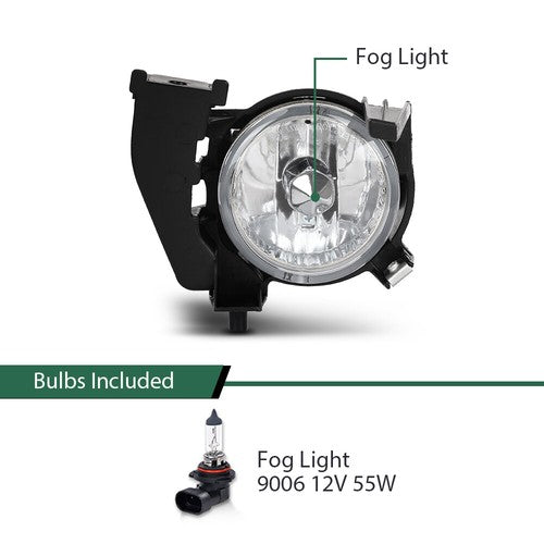 Solid Spare Fog Light Driving Lamp Assembly Fit For 2006-2008 Subaru Forester Right Side