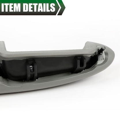 Solid Spare Door Armrest Gray Driver & Passenger Side Fit For Cadillac Chevy GMC SUV Truck