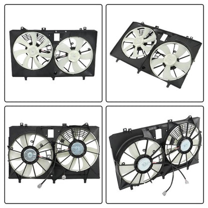 Solid Spare Radiator Condenser Cooling Fan Assembly For Toyota Sienna Lexus RX350 2011-2016