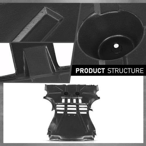 Solid Spare Fit For 2010 2011 2012 2013 Smart Fortwo Front Engine Splash Shield Under Cover