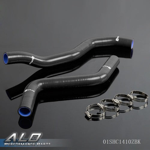 Solid Spare Silicone Radiator Hose Kit Black Fit For 95-99 Mitsubishi Eclipse DSM 4G63T 2G