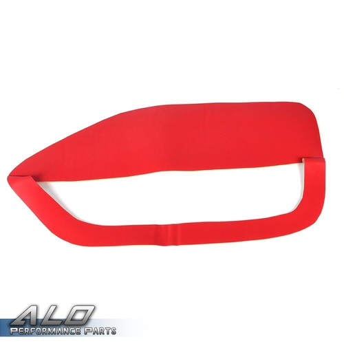 Solid Spare Fit For 05-09 Ford Mustang Red Door Panel Insert Cards Synthetic Leather Cover