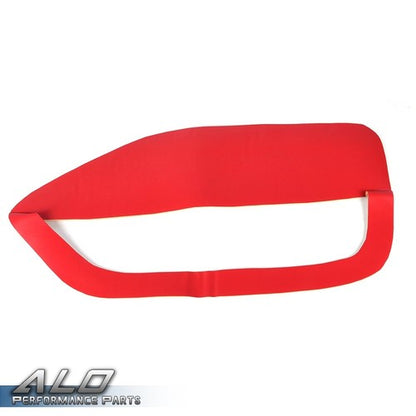 Solid Spare Fit For 05-09 Ford Mustang Red Door Panel Insert Cards Synthetic Leather Cover