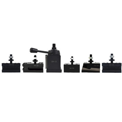 Solid Spare 6Pcs 6- 12" AXA 250-111 Wedge Type Quick Change Tool Post Holder Set For Lathe