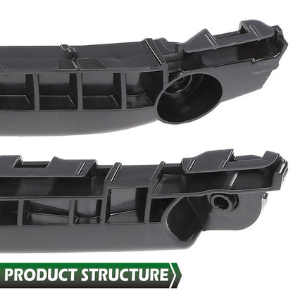 Solid Spare Fit For 07-11 Toyota Yaris Hatchback Front Bumper Bracket Right & Left