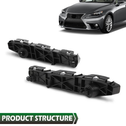 Solid Spare Front Bumper Retainer Bracket Left+Right Fit For 2006-2015 Lexus IS250/IS350