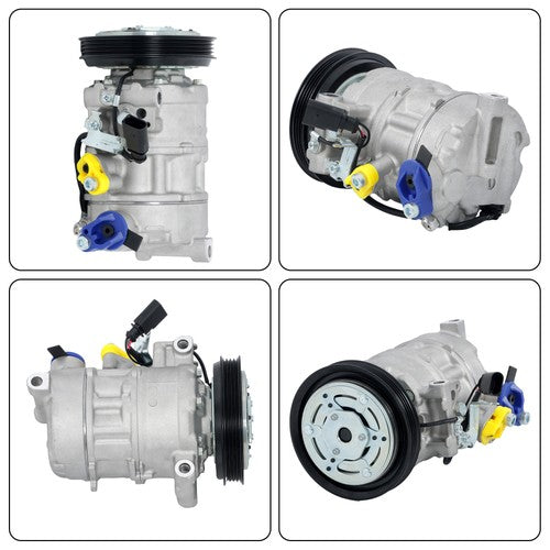 Solid Spare AC A/C Compressor & Clutches For Porsche Panamera Cayenne 2017-2023 2.9L 3.0L