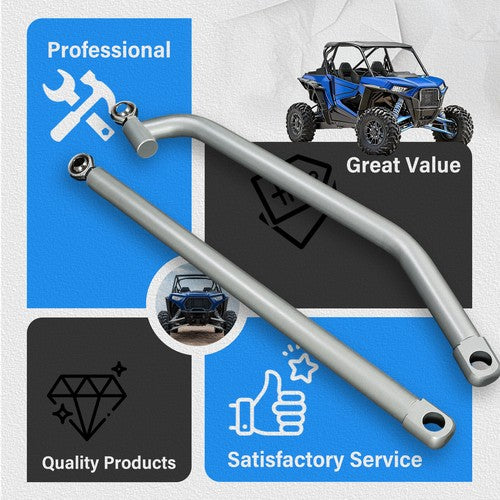 Solid Spare Fit Polaris RZR 1000 XP EPS 15-17 4Pc High Clearance Radius Rods Bars W/Hardware