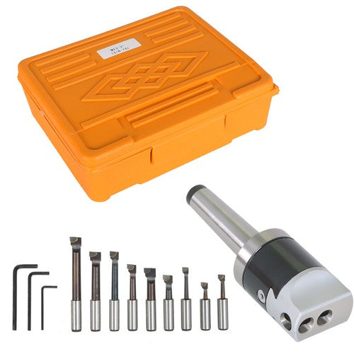 Solid Spare 3 Piece Boring Head Boring Tool Set (2 Inch Head & MT3 & 1/2 Inch) New