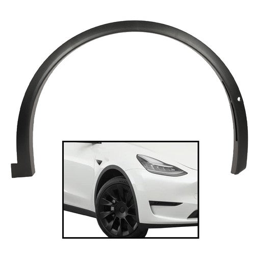 Solid Spare Fit For 2016-2021 Tesla Model X Front Right Fender Flare Wheel Well Arch Molding