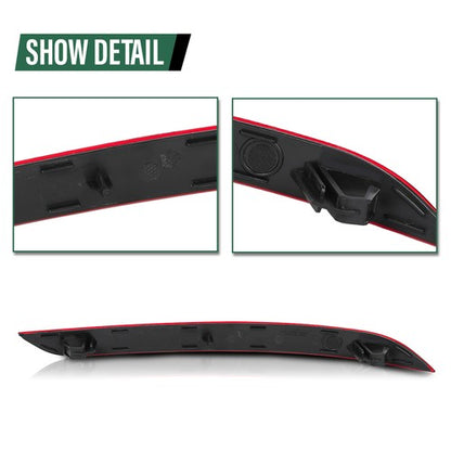 Solid Spare Rear Bumper Reflector Side Marker Red Fit For 2018-2024 Volvo XC60 Left Side