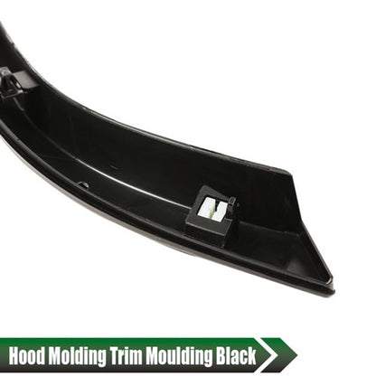 Solid Spare Fit For 2007-2015 Mini Cooper R55 R56 R58 R59 Black Grille Hood Molding Trim