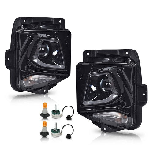 Solid Spare Fit For 19-21 Chevy Blazer Left+Right HID/Xenon Projector Headlights w/ HID Kit
