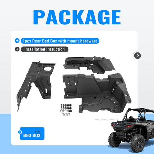 Solid Spare For Polaris RZR XP 1000/Turbo S 2014-23 2018 19 Right Side Rear Bed Box #5454270