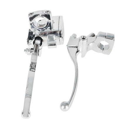 Solid Spare 1" Motorcycle Universal Handlebar Hydraulic Brake Master Cylinder & Clutch Lever