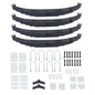 Solid Spare 6 Leaf Springs/U-bolt/Hanger Kit Tandem Trailer Axle Suspension Kit For 7000lbs