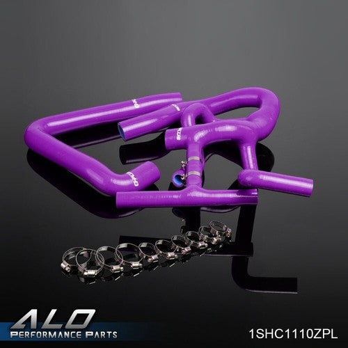 Solid Spare Fit For 97-2001 Rover Mini Cooper S MPI 1275/1.3L Purple Silicone Radiator Hose