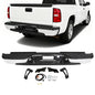 Solid Spare Complete Chrome Rear Bumper for 1999-2007 Chevy Silverado GMC Sierra 1500 2500