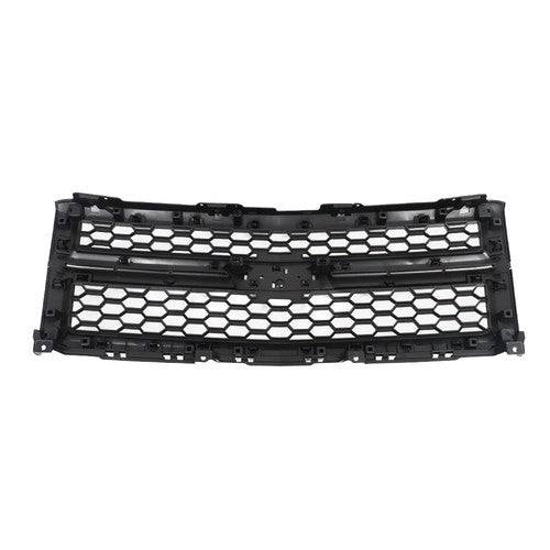 Solid Spare Black Plastic For Chevrolet Silverado 1500 2014-2015 Front Upper Grille Gloss