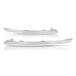 Solid Spare Fit For 2022-2024 Volvo XC60 Right+Left Side Front Bumper Molding Trim Chrome