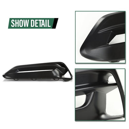 Solid Spare Fit For 18-20 Honda Accord Front Bumper Fog Light Bezel Lamp Trim Left