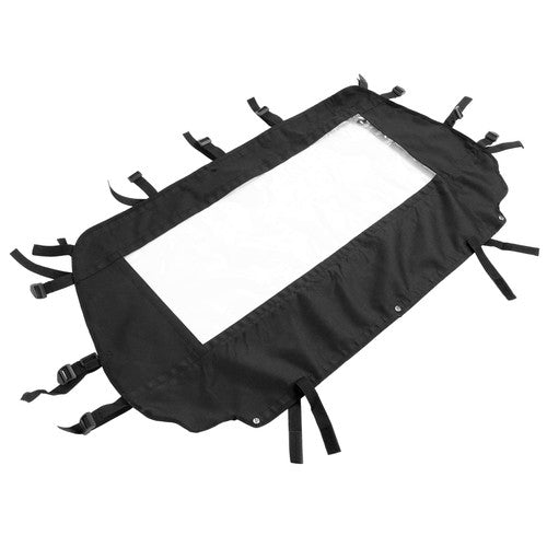 Solid Spare Black Soft Rear Panel Window/Dust Barrier For Arctic Cat Wildcat Trail 700
